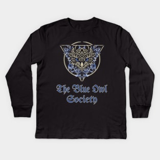 The Blue Owl Society Kids Long Sleeve T-Shirt